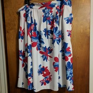 Plus size red white and blue skirt